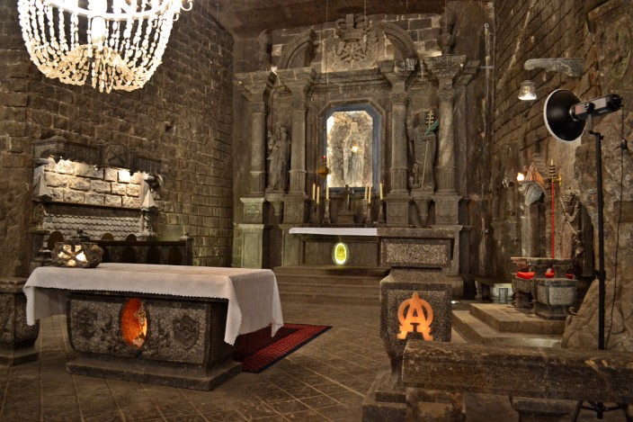 The main altar of St. Kinga chapel